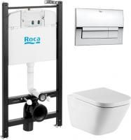 Инсталляция Roca Gap 893104100 подвесной унитаз + кнопка