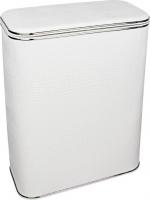 Корзина для белья Geralis KWH-S белая, хром, большая