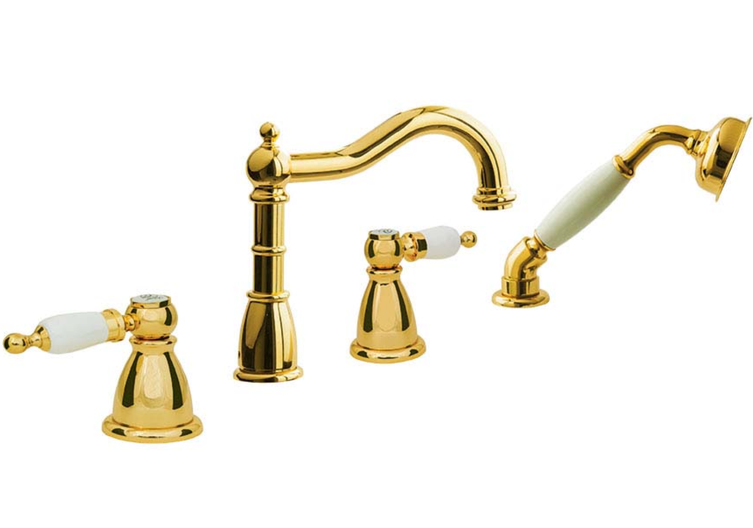 Смеситель на борт ванны Boheme Oro 395