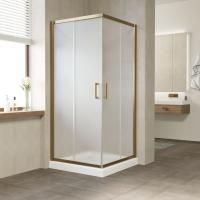 Душевой уголок Vegas Glass ZA TUR NOVO 100 05 10 профиль бронза, стекло сатин