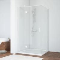 Душевой уголок Vegas Glass AFP-Fis 110*70 01 01 L профиль белый, стекло прозрачное