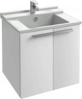 Тумба под раковину Jacob Delafon Struktura 60 белый блестящий, 2 дверцы