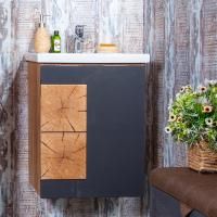 Тумба с раковиной Бриклаер Фостер 50 дуб золотой, антрацит