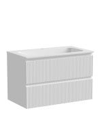 Тумба с раковиной Sancos Snob R 80 Bianco SNR80W, подвесная