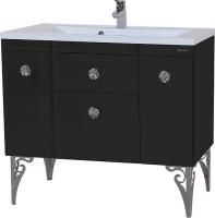 Тумба под раковину Bellezza Луссо 90 черная