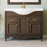 Тумба с раковиной ValenHouse Эллина 105 кальяри, фурнитура золото