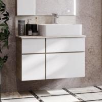 Тумба с раковиной Aquaton Мишель 80 дуб эндгрейн