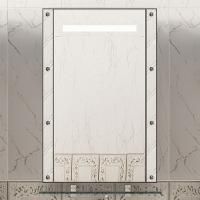 Зеркало Misty Гранд Lux 60 бело-черная кожа cristallo