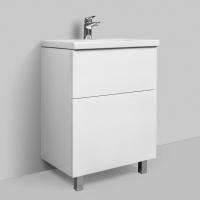 Тумба под раковину Am.Pm Gem 60 белый глянец, с 2 ящиками