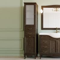 Пенал ValenHouse Эллина 40 L с бельевой корзиной кальяри, фурнитура бронза