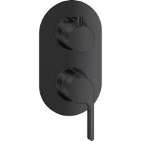 Смеситель для ванны Webert DoReMi DR860101560 с внутренней частью, черный матовый