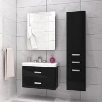 Мебель для ванной Aquaton Америна 70 чёрная