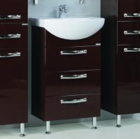 Тумба под раковину Aquaton Ария Н 50 темно-коричневая