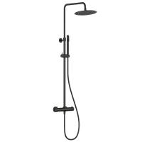 Душевая стойка AQUAme Siena AQM8006MB с термостатом