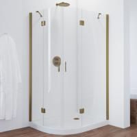 Душевой уголок Vegas Glass AFS-F 120*80 05 01 R профиль бронза, стекло прозрачное