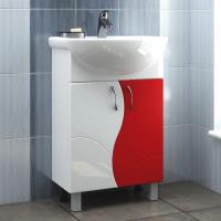 Тумба с раковиной Vigo Alessandro 4-55 красная