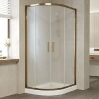 Душевой уголок Vegas Glass ZS-F 90*80 05 10 профиль бронза, стекло сатин
