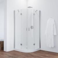 Душевой уголок Vegas Glass AFS 0120 08 01 профиль глянцевый хром, стекло прозрачное