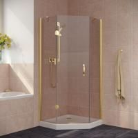 Душевой уголок Vegas Glass AFA-Pen LUX 90 09 05 L профиль золото глянцевое, стекло бронза