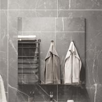 Зеркало Diwo Смоленск 80 с полкой, черное