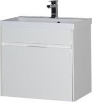 Тумба с раковиной Aquanet Латина 70 1 ящик белая, подвесная