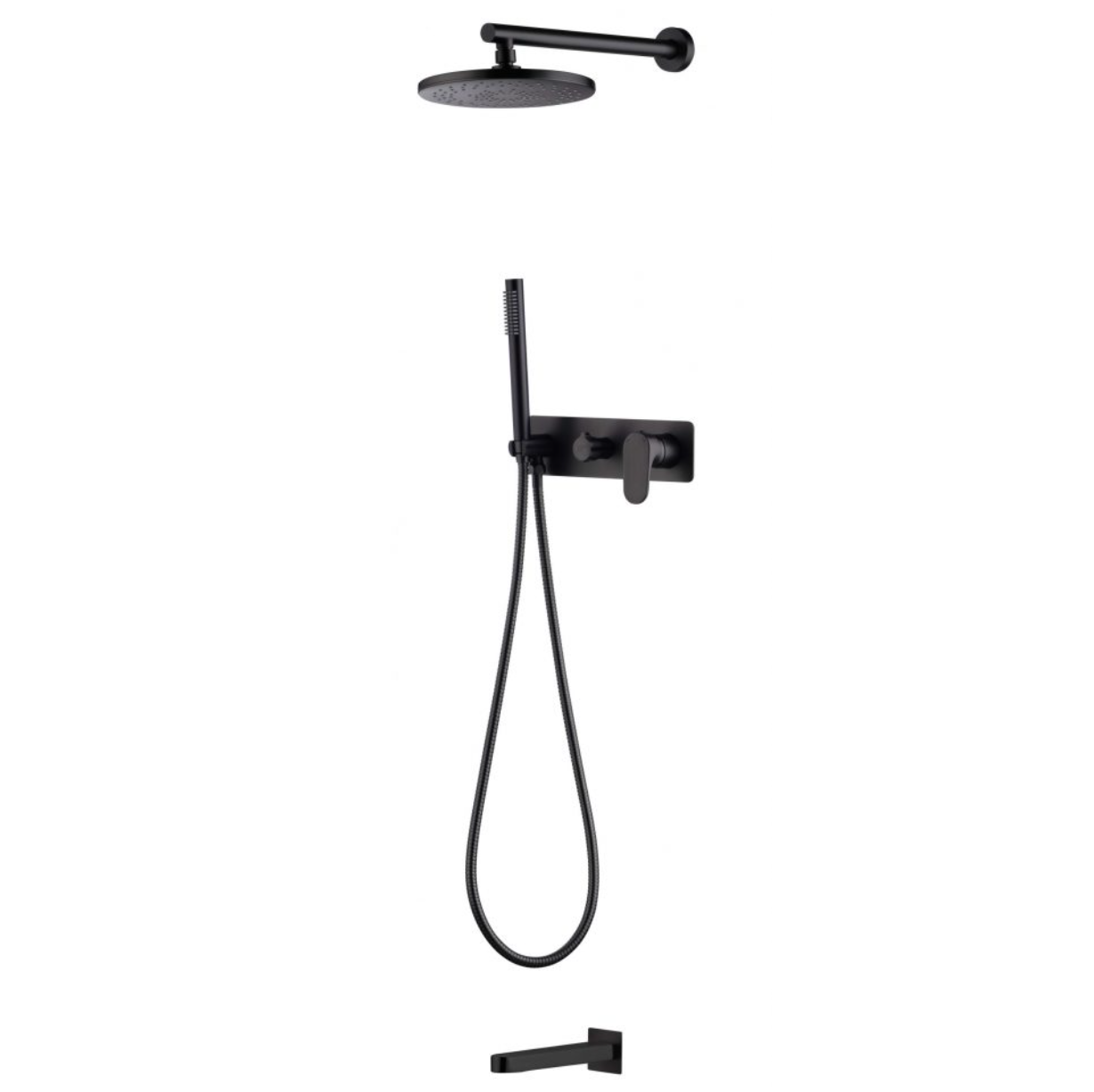 Душевая система Boheme Spectre 454-2-B с изливом