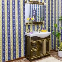 Мебель для ванной Sanflor Адель 82 венге, патина золото, L