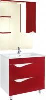 Мебель для ванной Bellezza Эйфория 80 красная 2 ящика