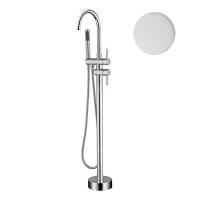 Смеситель для ванны Webert Rimini RI851101740 напольный, белый