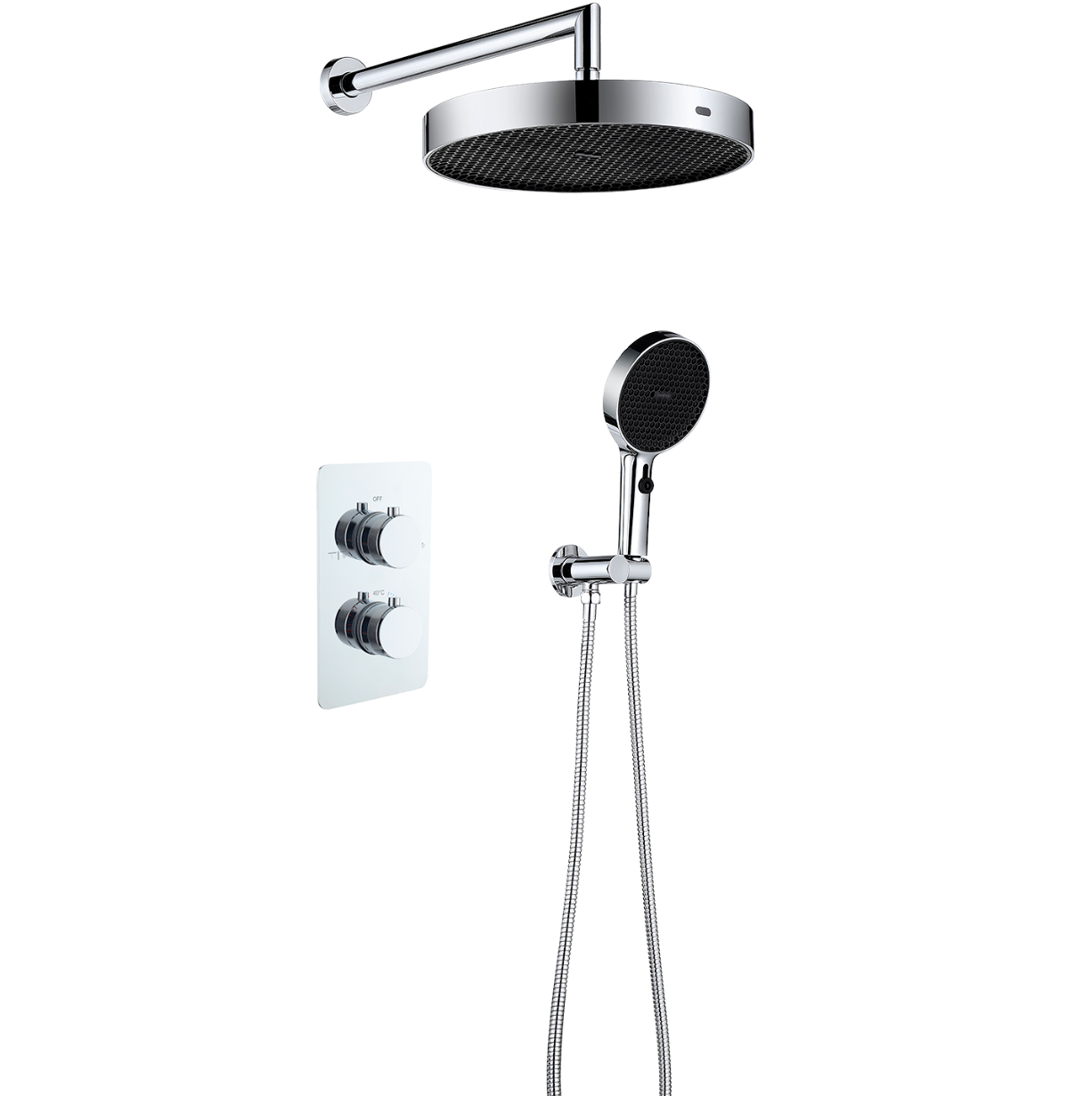 Душевой комплект для душа Boheme Cell хром, термостат