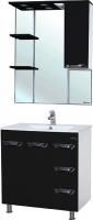 Мебель для ванной Bellezza Симона 75 черная