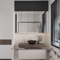 Мебель для ванной VitrA Ольборг 60: столешница 120, без отверстий, дуб карпентер + 2 тумбы 60