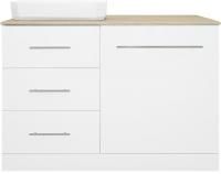 Тумба с раковиной Misty Респект 110 L, под стиральную машину