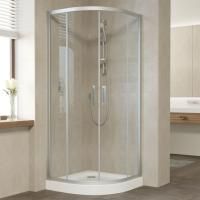 Душевой уголок Vegas Glass ZS 80 07 01 профиль матовый хром, стекло прозрачное