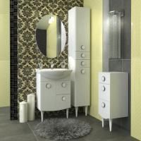 Мебель для ванной Triton Лира 55 R, 1 дверь, 2 ящика, белая