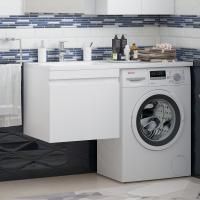 Тумба с раковиной Corozo Альтаир 120 подвесная, под стиральную машину