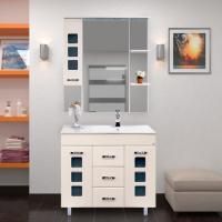 Мебель для ванной Misty Квадро 90 бежевая эмаль