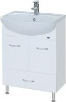 Тумба под раковину Bellezza Уют 55 с нижним ящиком белая