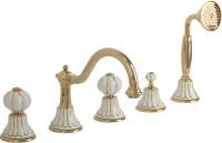 Смеситель на борт ванны Migliore Olivia 19029 декоративное золото