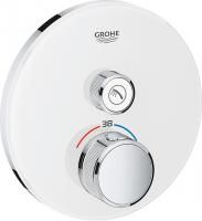 Смеситель с термостатом для душа Grohe Grohtherm SmartControl 29150LS0 moon white