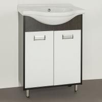 Тумба под раковину Style Line Эко Стиль W №9 60 белая, венге