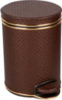 Мусорное ведро Geralis V-PCG-B шоколад, золото, 5 л