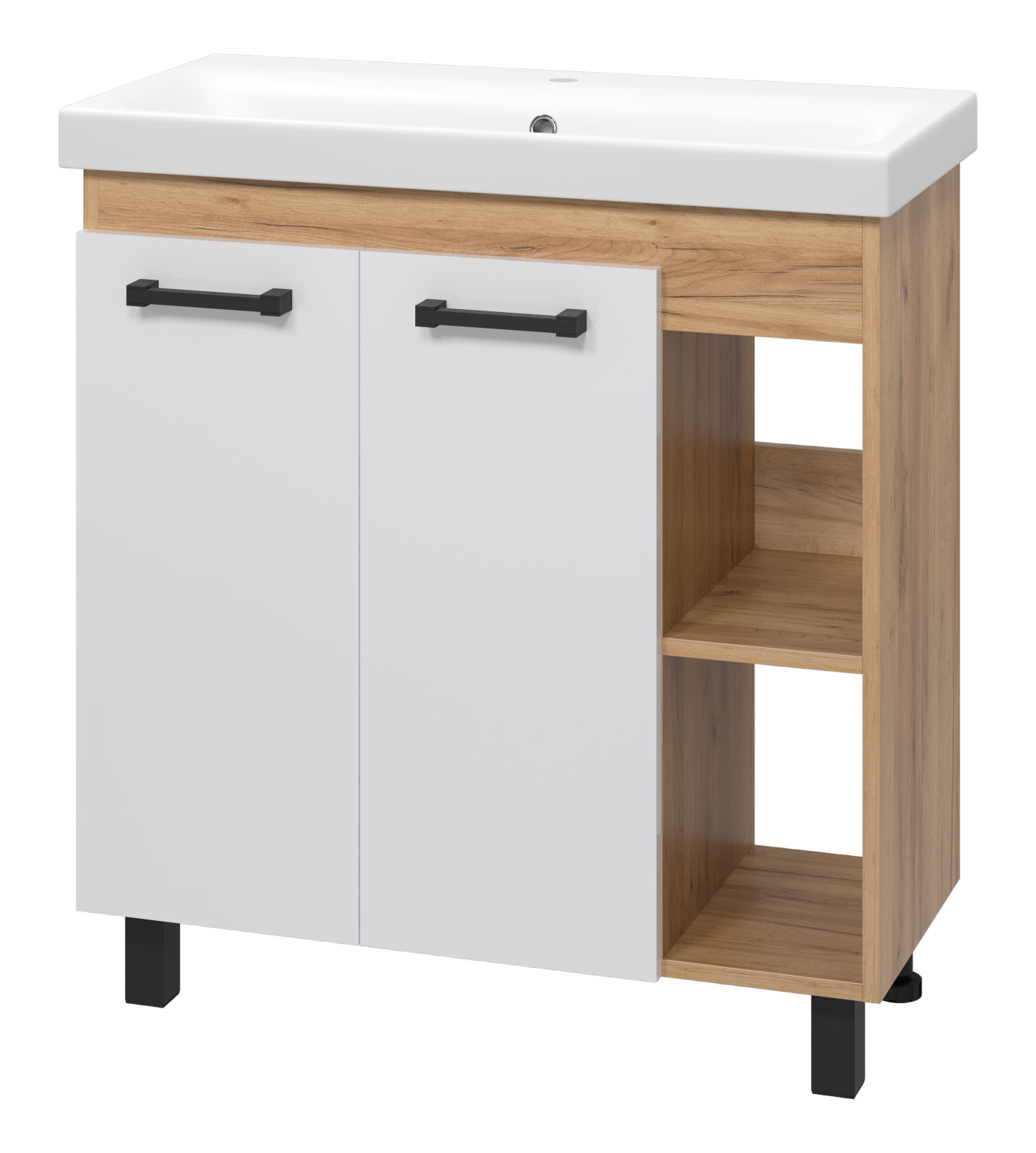 Тумба с раковиной Misty Крафт 80