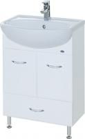 Тумба под раковину Bellezza Уют 50 с нижним ящиком белая