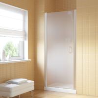 Душевая дверь в нишу Vegas Glass ЕР LUX 85 07 10 L профиль матовый хром, стекло сатин