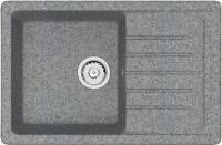 Мойка кухонная ZETT lab. T016Q008 темно-серая