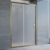 Душевая дверь в нишу Vegas Glass ZP 130 05 10 профиль бронза, стекло сатин