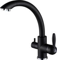 Смеситель для кухни Paulmark Essen Es213001-418 черный металлик