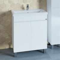 Тумба с раковиной СанТа Марс 70 напольная, с дверками