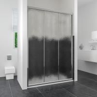 Душевая дверь в нишу RGW Classic CL-11 (1360-1410)х1850 профиль хром, стекло шиншила